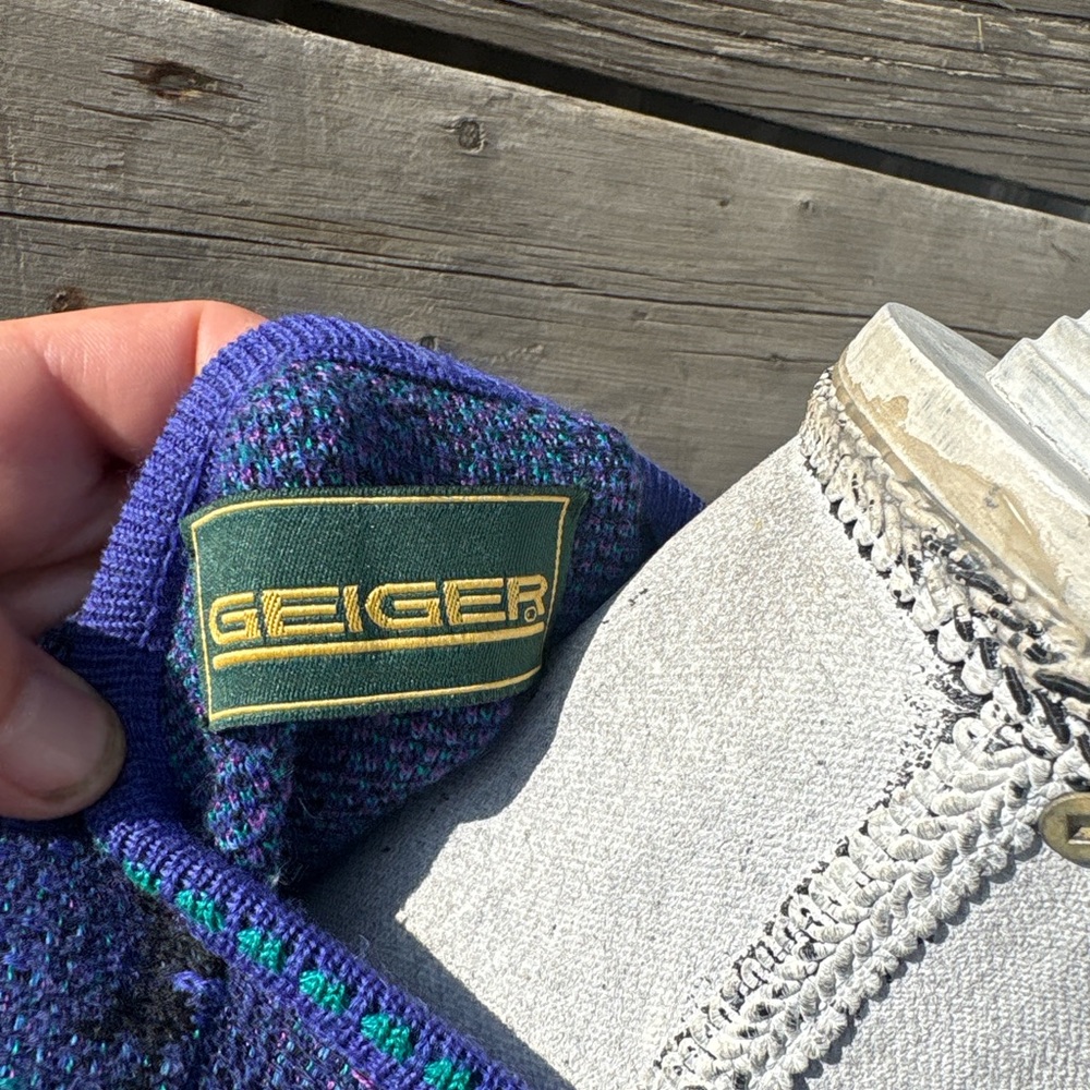 Vintage Geiger Austria Wool Blend Sweater - Picture 9 of 10